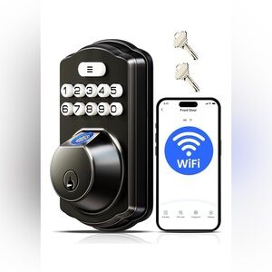 WiFi Fingerprint Smart Lock w/ App Remote Control